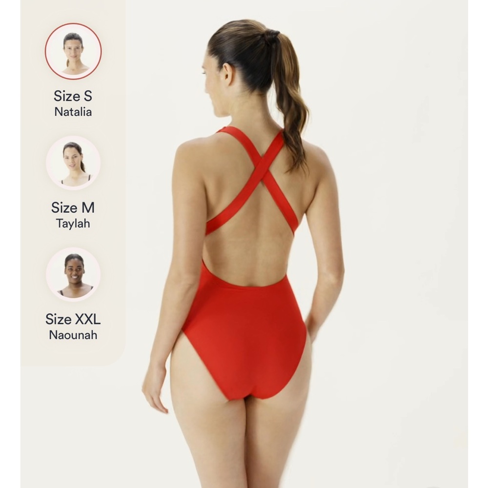 Andie The Tulum One Piece in Paya (light orange) small swimsuit